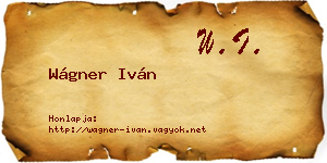 Wágner Iván névjegykártya