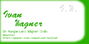 ivan wagner business card